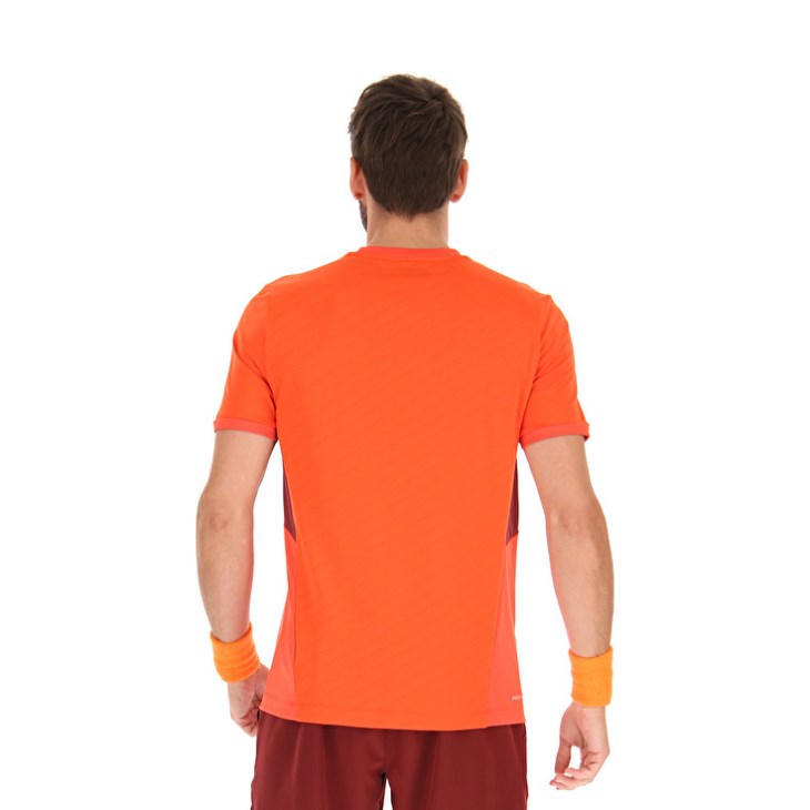 Camiseta Lotto Tech I D3 Hombre Naranjas | UM238403M4