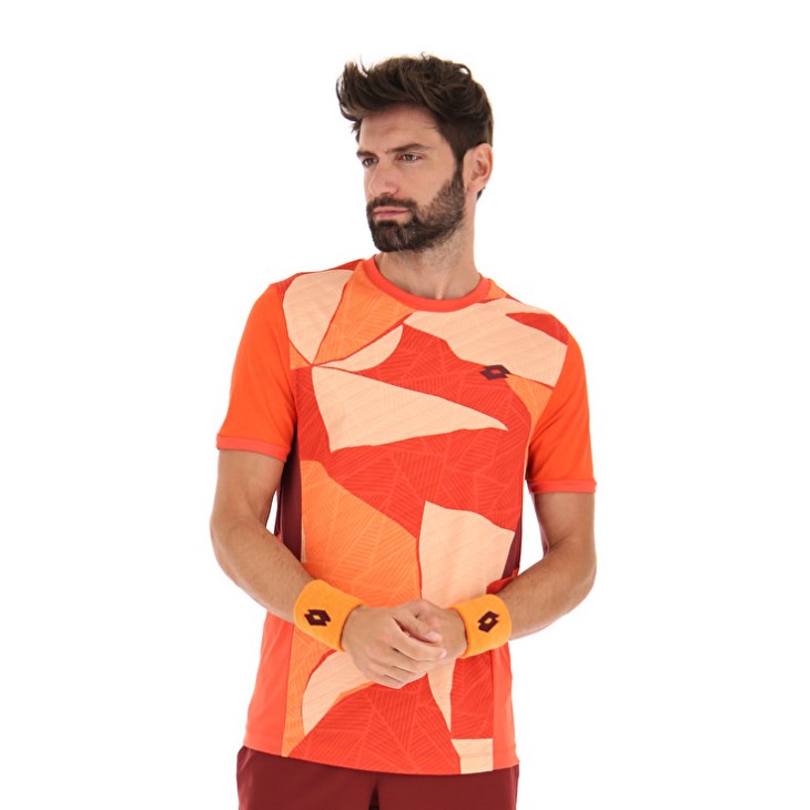 Camiseta Lotto Tech I D3 Hombre Naranjas | UM238403M4