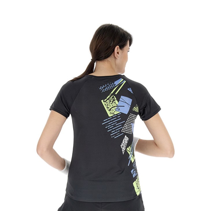 Camiseta Lotto Tech W I D5 Mujer Negras | QV681468P0
