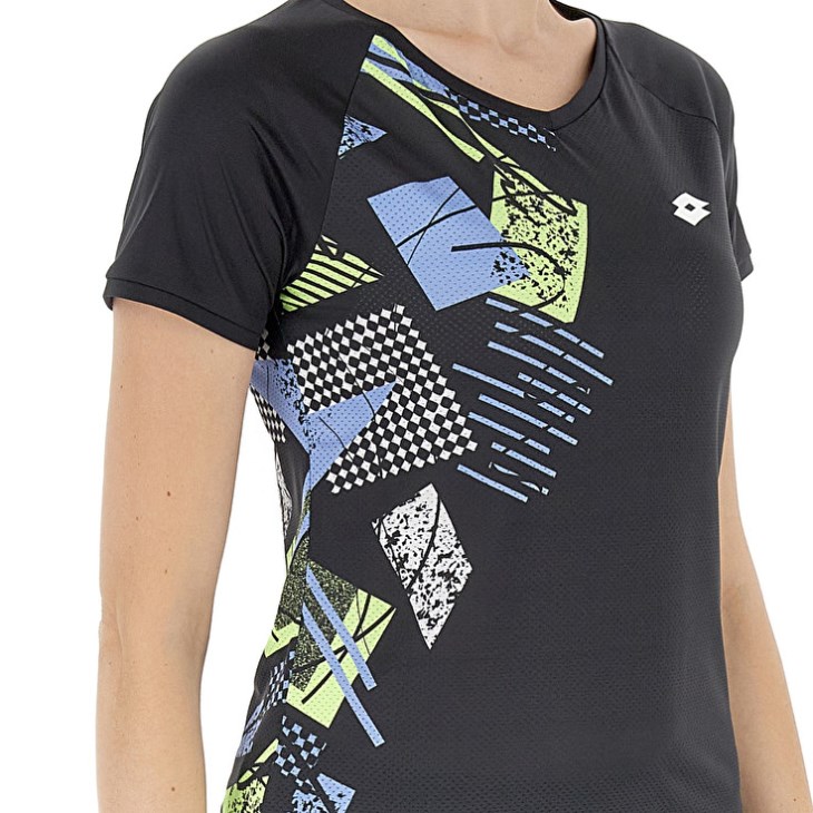 Camiseta Lotto Tech W I D5 Mujer Negras | QV681468P0