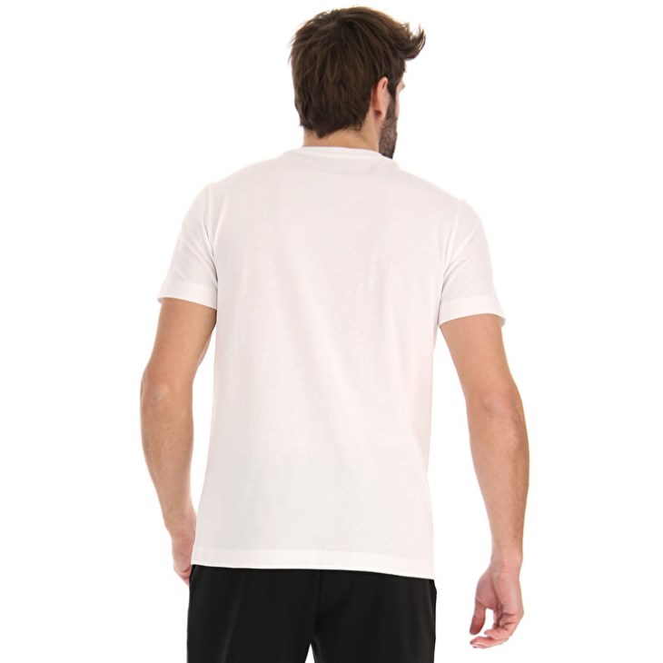 Camiseta Lotto Tee Prisma IV JS Hombre Blancas | AR245604P2
