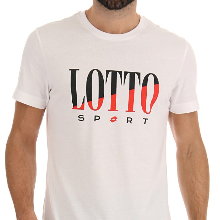Camiseta Lotto Tee Supra VI Hombre Blancas | XT150695H1