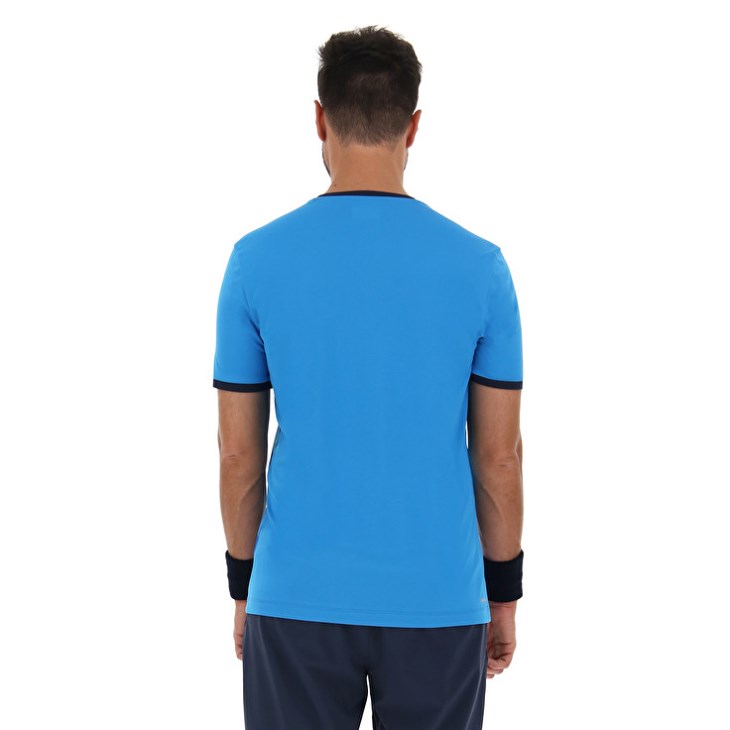 Camiseta Lotto Top Ten III Prt3 PL Hombre Azules | UI659115S9