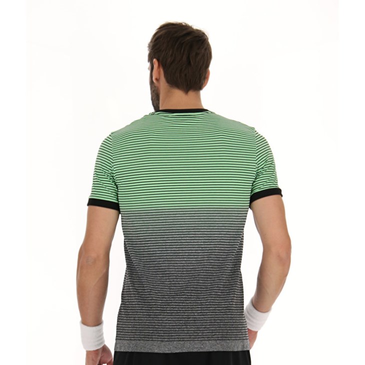 Camiseta Lotto Top Ten II Sml Hombre Verde Gris | SE576007I4