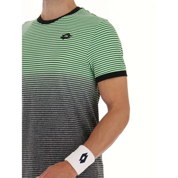 Camiseta Lotto Top Ten II Sml Hombre Verde Gris | SE576007I4