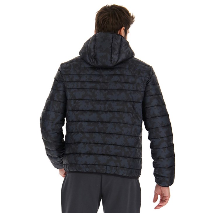 Campera Lotto Bomber Cortina IV HD Pad PRT PL Hombre Negras | MR200940N5