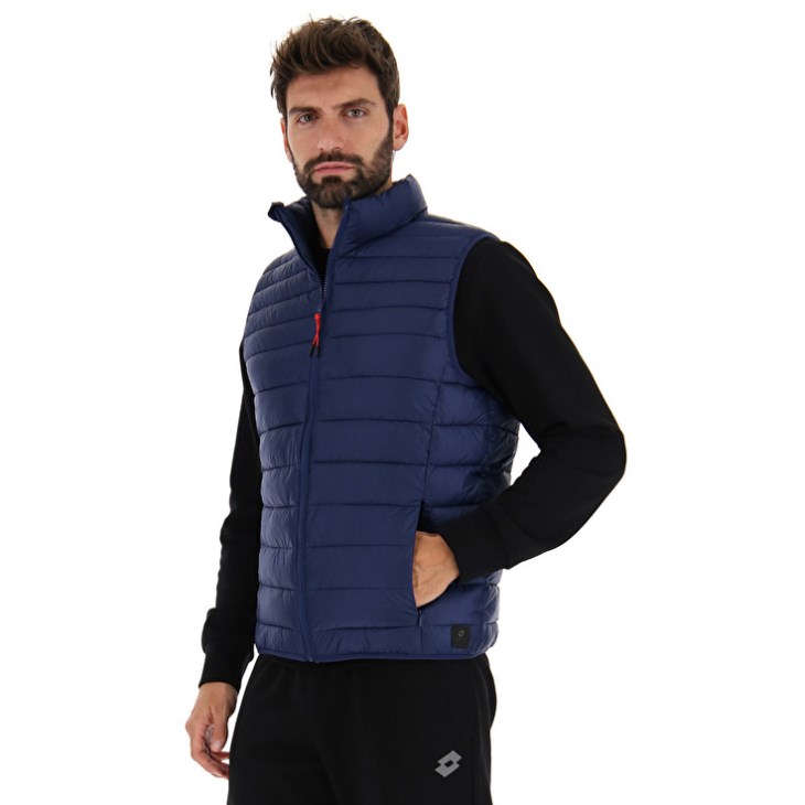 Chaleco Lotto Cortina III Pad PL Hombre Azules | FI362556D6