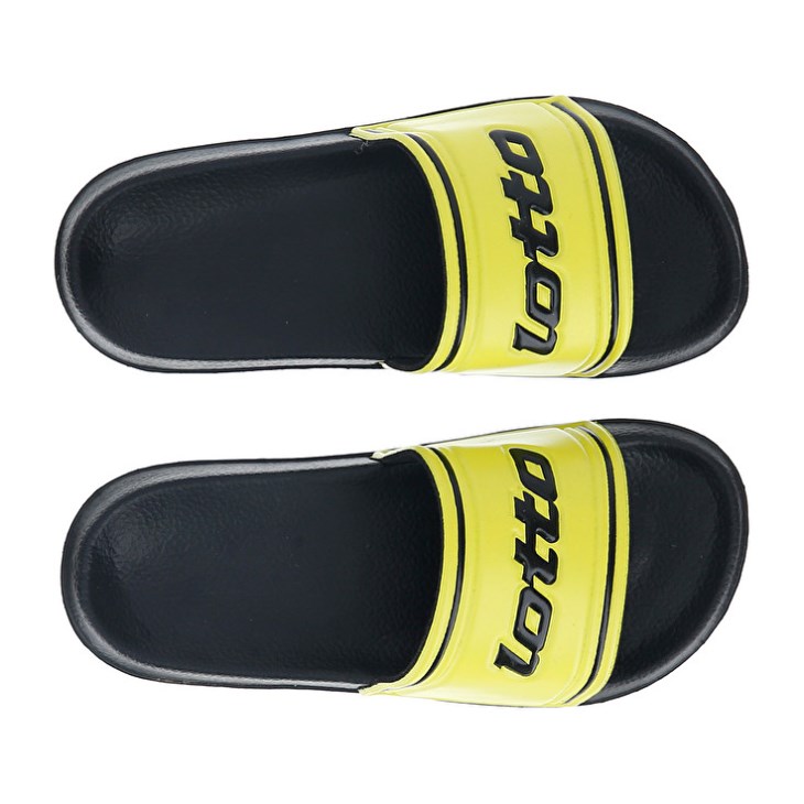 Chanclas Lotto Midway IV CL Niños Negras Amarillo | OB237603I9