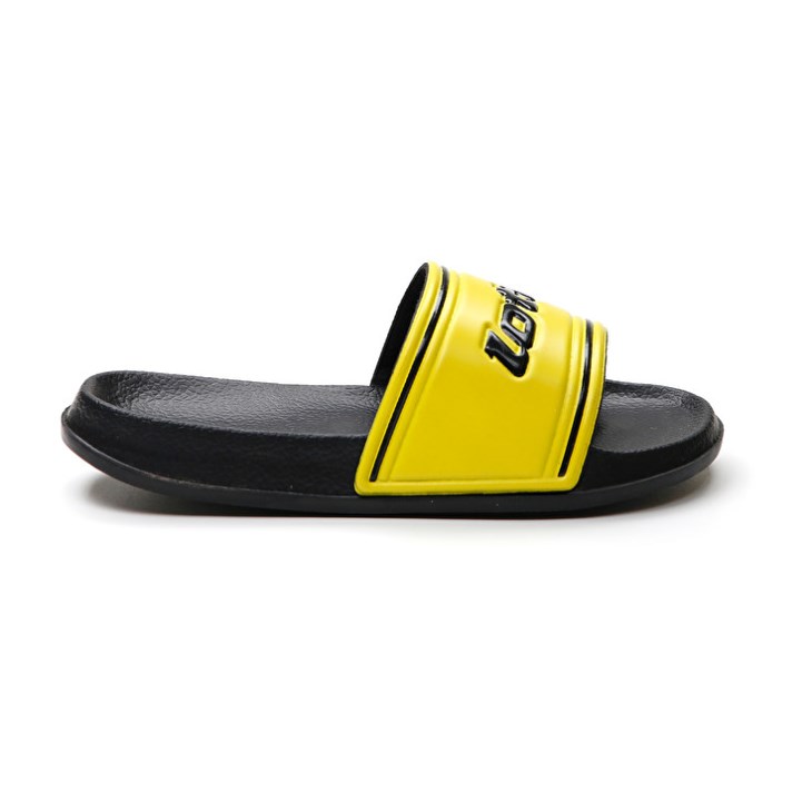Chanclas Lotto Midway IV CL Niños Negras Amarillo | OB237603I9