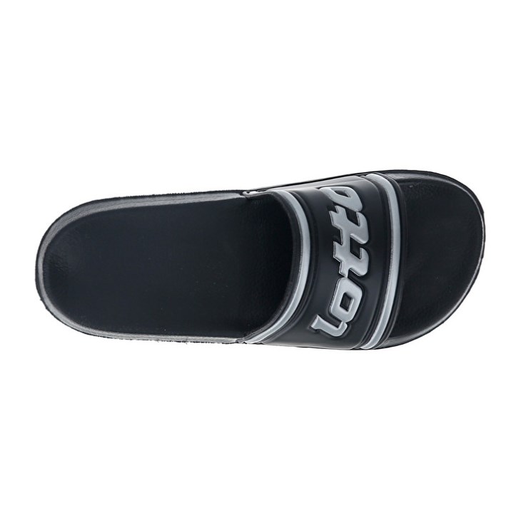 Chanclas Lotto Midway IV W Mujer Negras Plateadas | SF516841I2