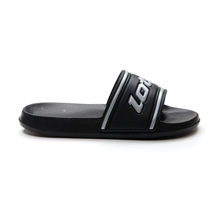 Chanclas Lotto Midway IV W Mujer Negras Plateadas | SF516841I2