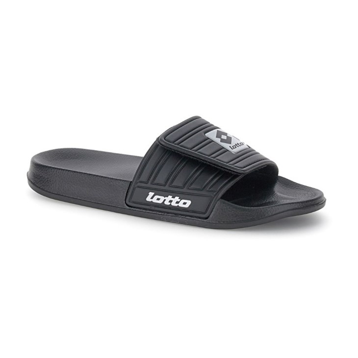 Chanclas Lotto Rico Strap II Hombre Negras Plateadas | DL855845J9