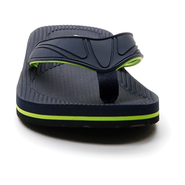 Chancletas Lotto Paros Hombre Negras Verde | FW556625M3