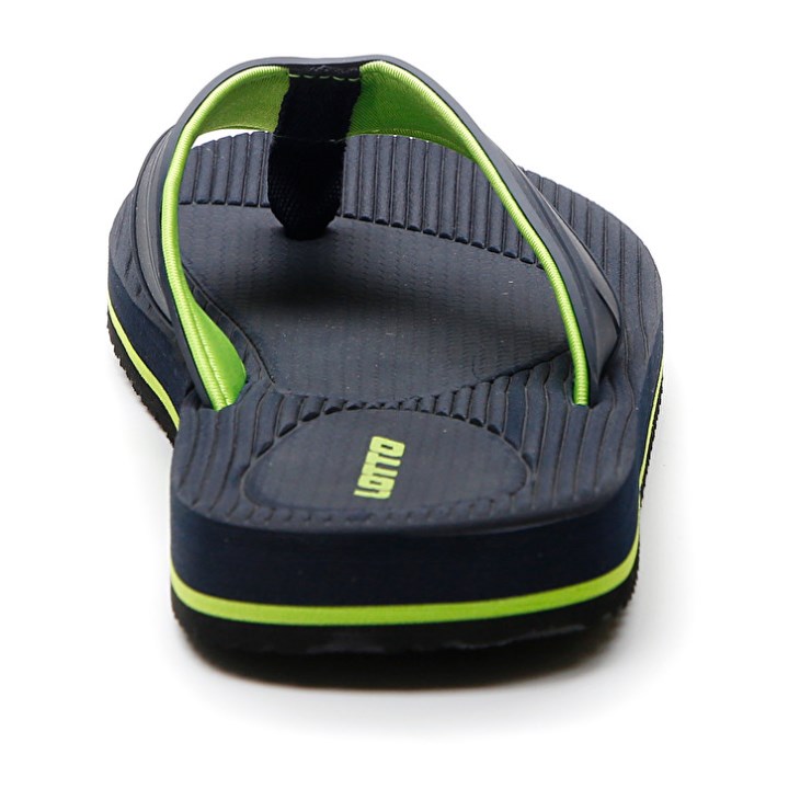 Chancletas Lotto Paros Hombre Negras Verde | FW556625M3
