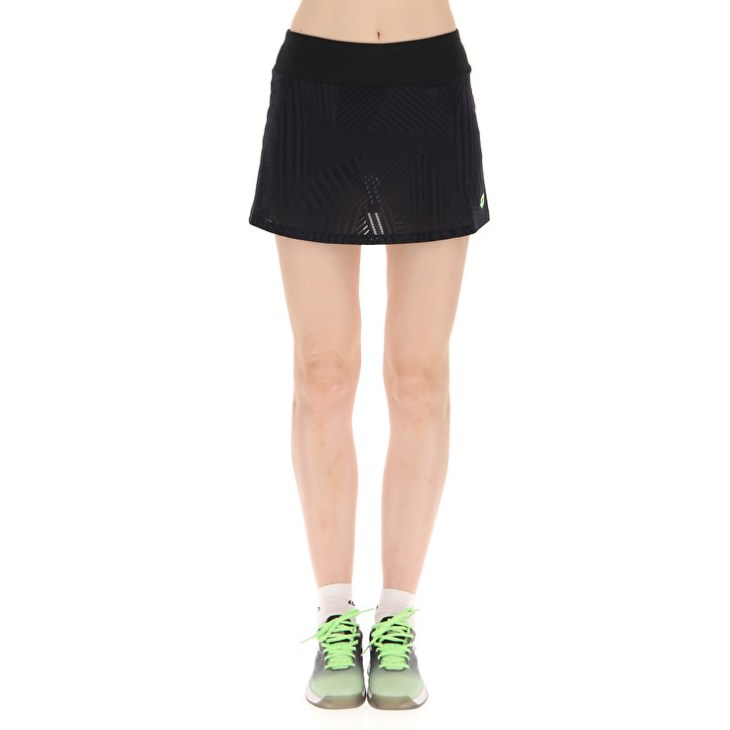 Falda Lotto Superrapida W V Mujer Negras Verde | VW738623G7