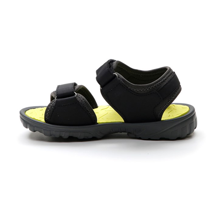Sandalias Lotto Las Rochas 1 CL Niños Negras Amarillo | XI292299Q4