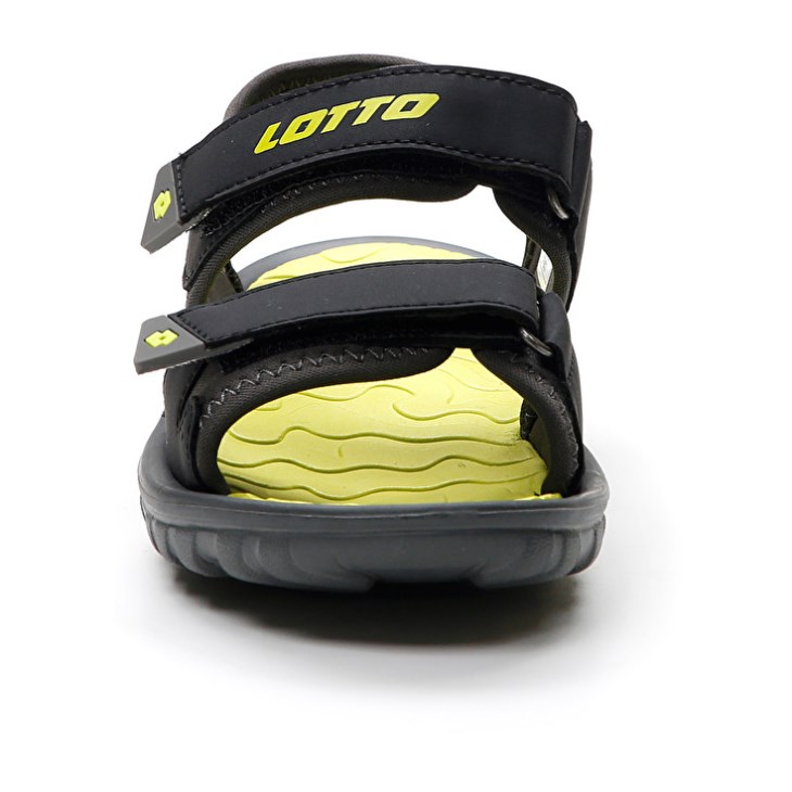 Sandalias Lotto Las Rochas 1 CL Niños Negras Amarillo | XI292299Q4