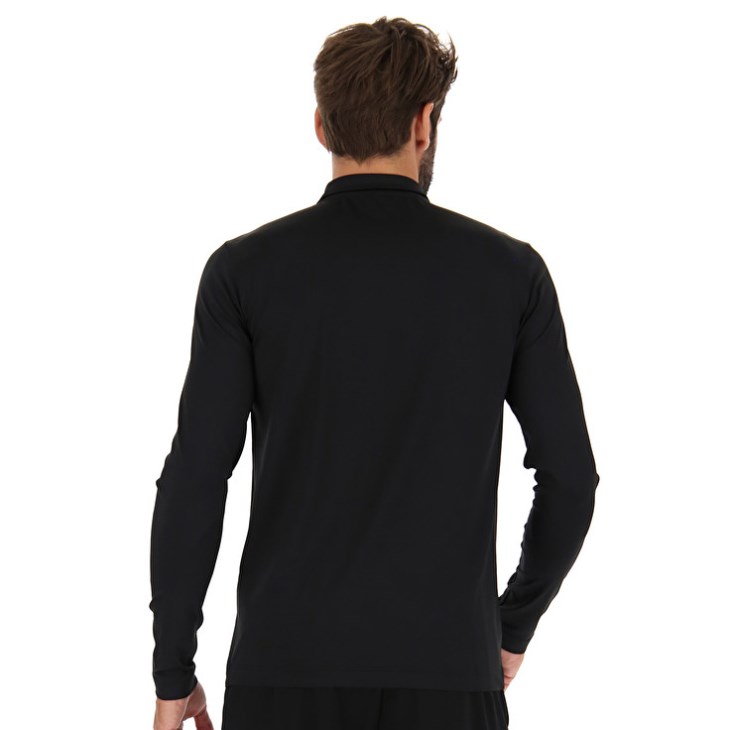 Sudadera Lotto MSP Sports Zip Hz Hombre Negras | JF478067R6