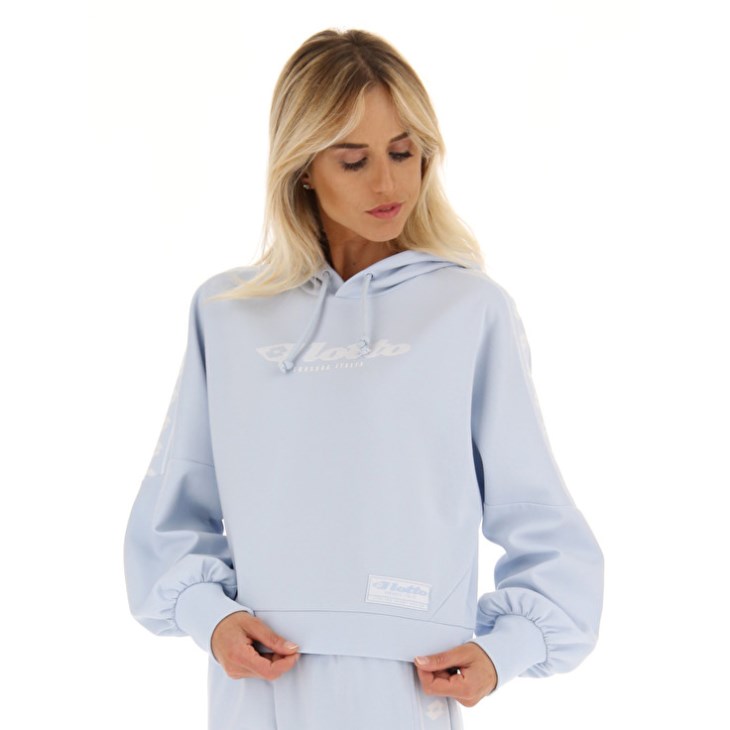 Sudadera con Capucha Lotto Athletica Due W V Sweat HD Mujer Azules Claro | NR303990F2
