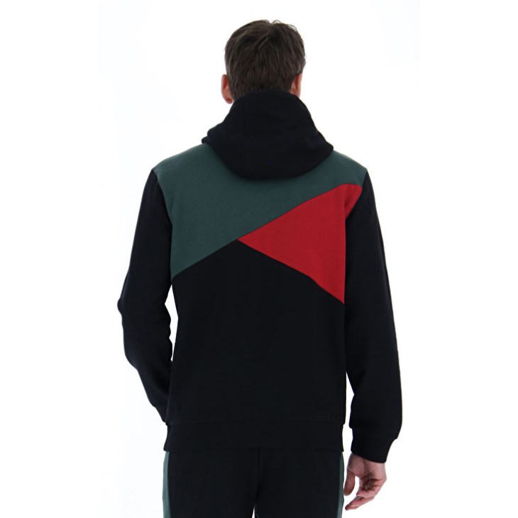 Sudadera con Capucha Lotto Athletica LG III Sweat HD FL Hombre Negras | PU551435D4