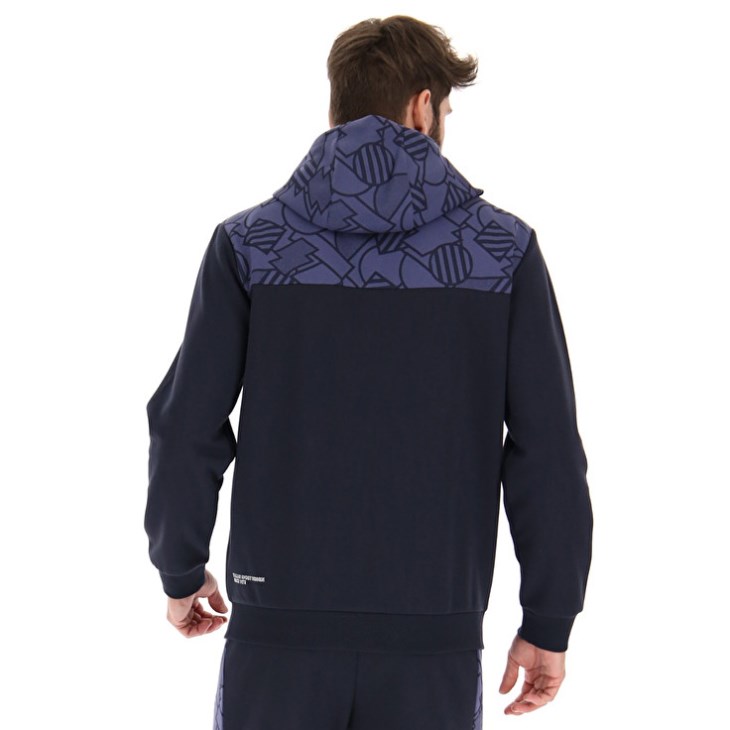 Sudadera con Capucha Lotto Athletica Prime Zip Sweat FZ Hombre Azul Marino Azules Moradas | ST826652P5