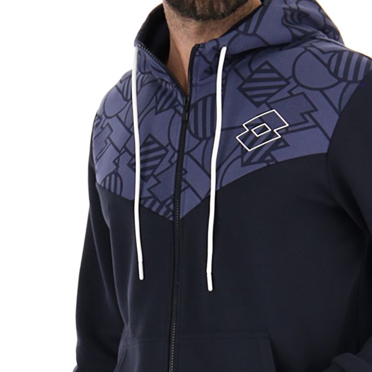 Sudadera con Capucha Lotto Athletica Prime Zip Sweat FZ Hombre Azul Marino Azules Moradas | ST826652P5