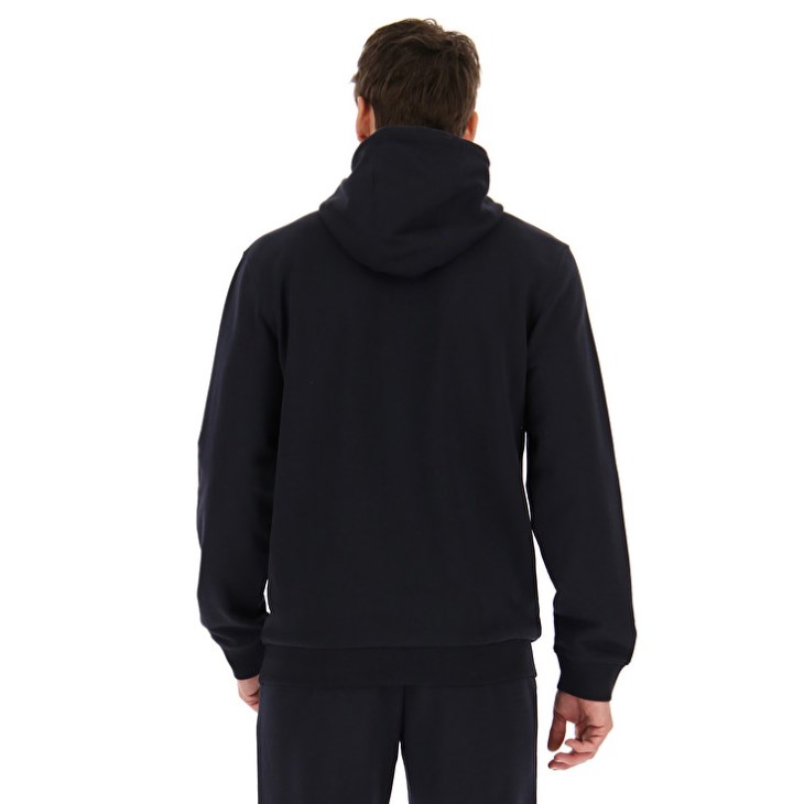 Sudadera con Capucha Lotto Smart II Sweat HD FT Hombre Negras | VS890179X2