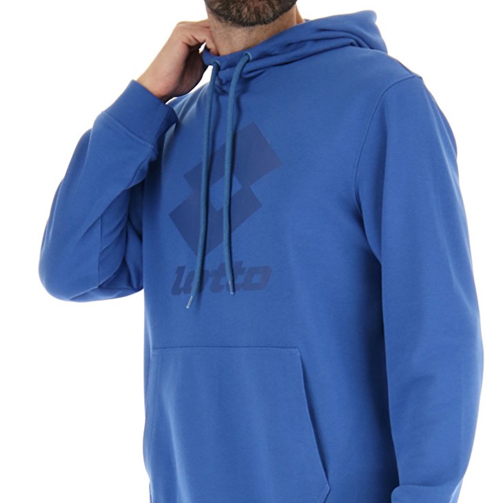 Sudadera con Capucha Lotto Smart IV Sweat HD 2 Hombre Azules | IU470987A6