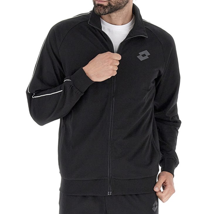 Tops Lotto Msc Sweat FZ II Hombre Negras | NH325642X6