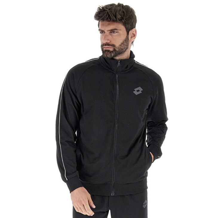 Tops Lotto Msc Sweat FZ II Hombre Negras | NH325642X6