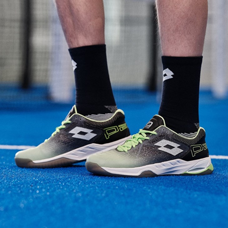 Zapatillas De Padel Lotto Superrapida 100 Hombre Verde Blancas Negras | RF943884P8