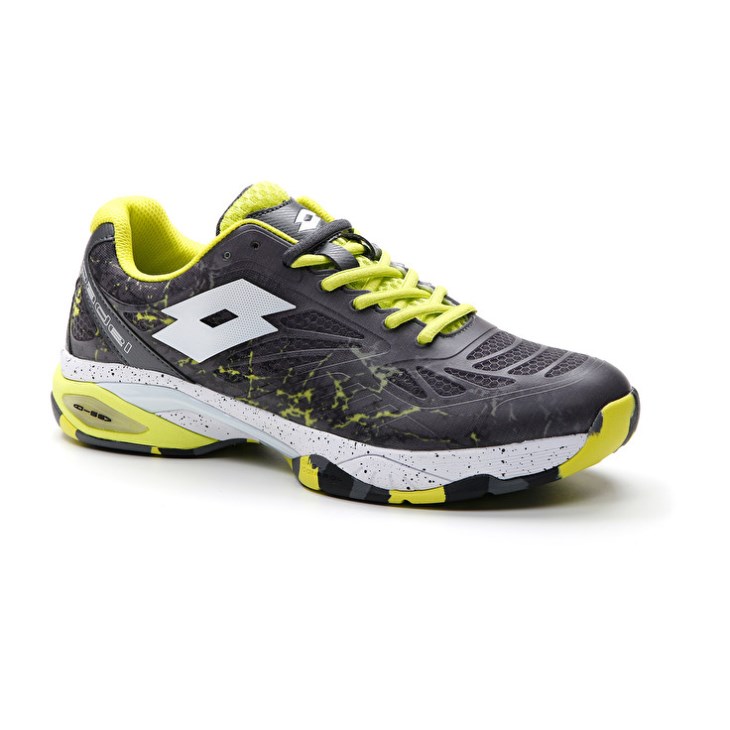 Zapatillas De Padel Lotto Superrapida 200 IV Hombre Verde Blancas Gris Oscuro | RU219761P7