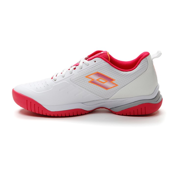 Zapatillas De Padel Lotto Superrapida 400 V W Mujer Blancas Rojas | ZK338063K2