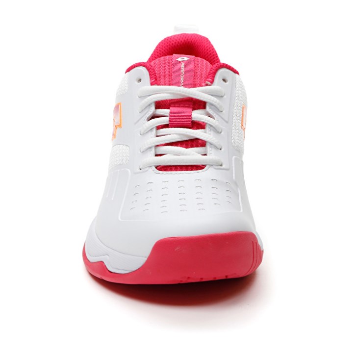 Zapatillas De Padel Lotto Superrapida 400 V W Mujer Blancas Rojas | ZK338063K2