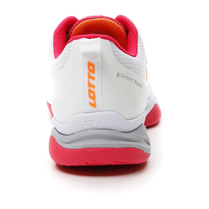 Zapatillas De Padel Lotto Superrapida 400 V W Mujer Blancas Rojas | ZK338063K2
