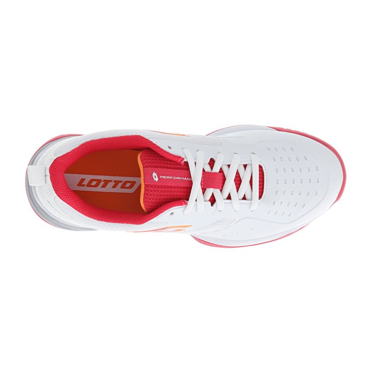 Zapatillas De Padel Lotto Superrapida 400 V W Mujer Blancas Rojas | ZK338063K2