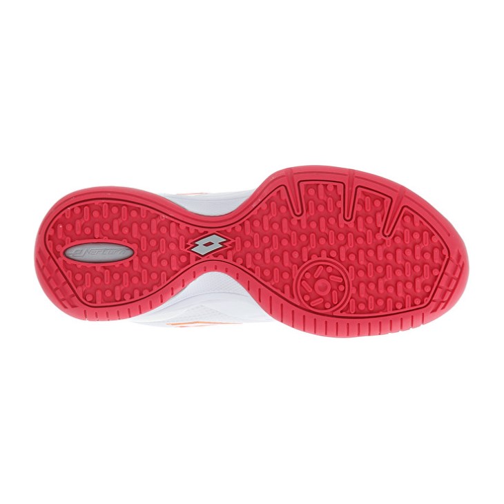 Zapatillas De Padel Lotto Superrapida 400 V W Mujer Blancas Rojas | ZK338063K2