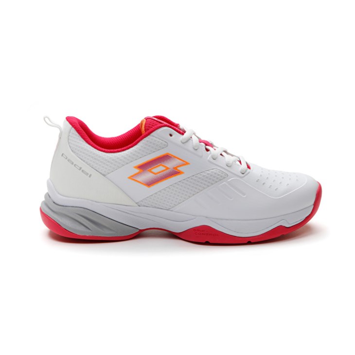 Zapatillas De Padel Lotto Superrapida 400 V W Mujer Blancas Rojas | ZK338063K2