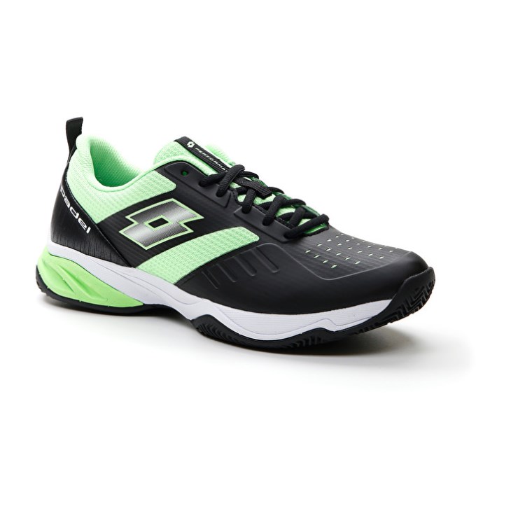 Zapatillas De Padel Lotto Superrapida 400 IV Hombre Negras Verde | FR187348N2