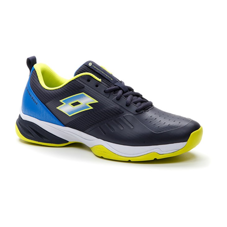 Zapatillas De Padel Lotto Superrapida 400 V Hombre Azules Amarillo Azul Marino | GD780218L6