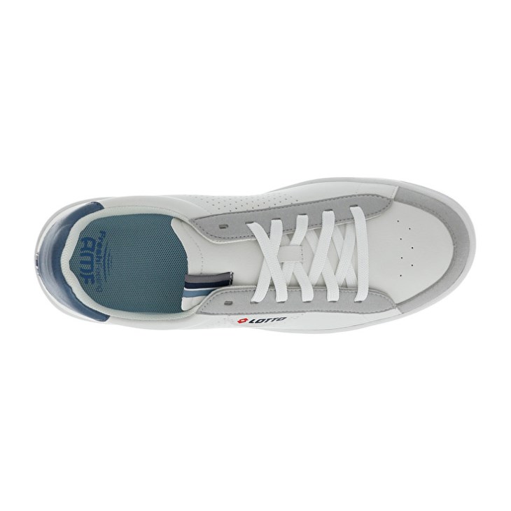 Zapatillas Deportivas Lotto Court '73 AMF Hombre Blancas Azules | VL080438I3