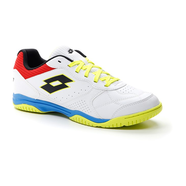 Zapatillas Fútbol Sala Lotto Tacto 300 VII ID Hombre Blancas Amarillo | CB493729S7