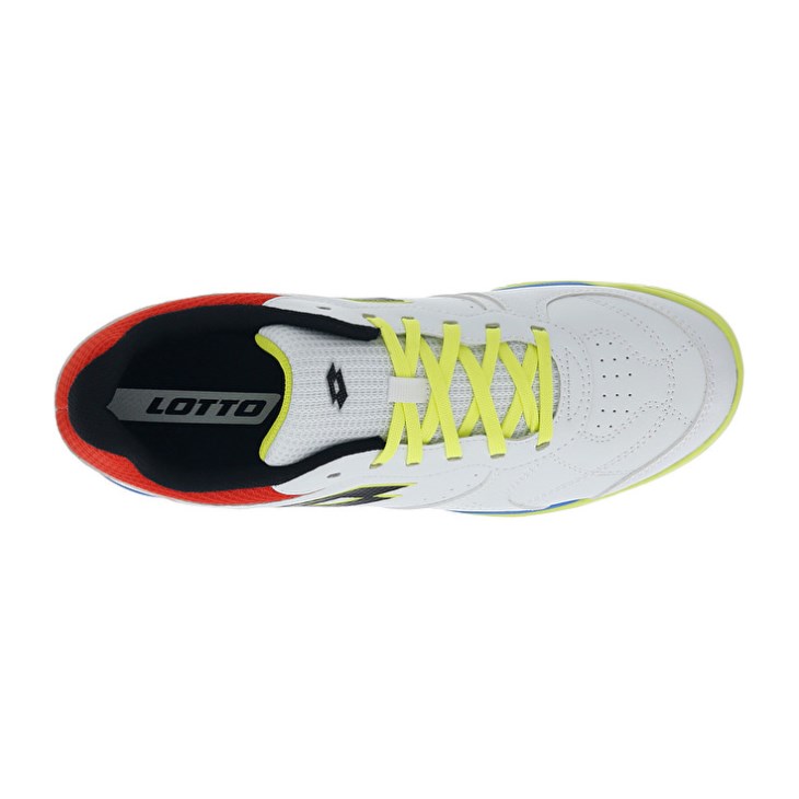 Zapatillas Fútbol Sala Lotto Tacto 300 VII ID Hombre Blancas Amarillo | CB493729S7