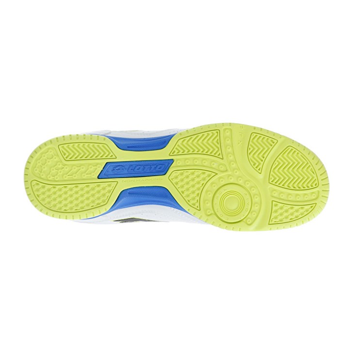 Zapatillas Fútbol Sala Lotto Tacto 300 VII ID Hombre Blancas Amarillo | CB493729S7