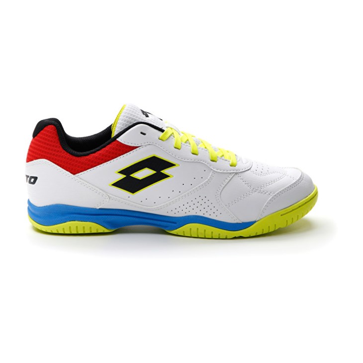 Zapatillas Fútbol Sala Lotto Tacto 300 VII ID Hombre Blancas Amarillo | CB493729S7