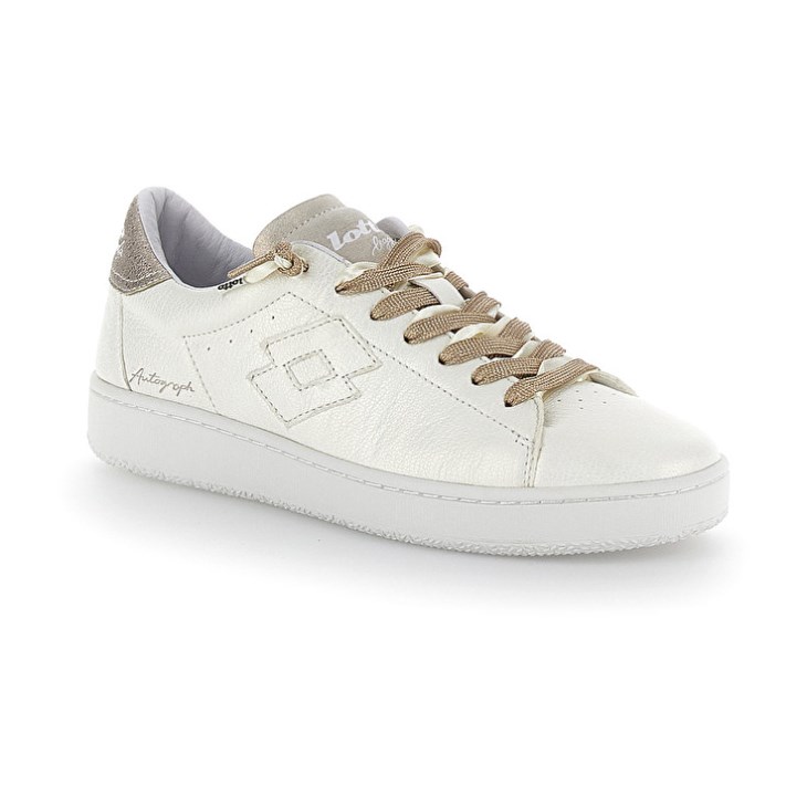 Zapatillas Lotto Autograph Pearl W Mujer Blancas Doradas | SL722472H6