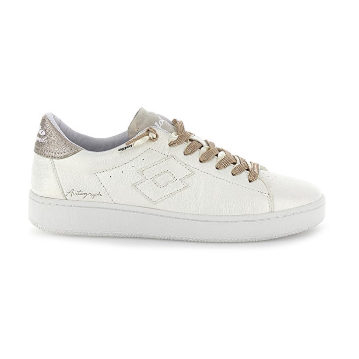 Zapatillas Lotto Autograph Pearl W Mujer Blancas Doradas | SL722472H6