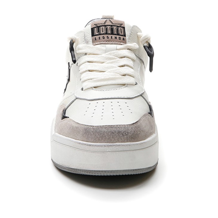 Zapatillas Lotto Hoop Stars RUB Hombre Blancas Negras Amarillo | VD136743F2