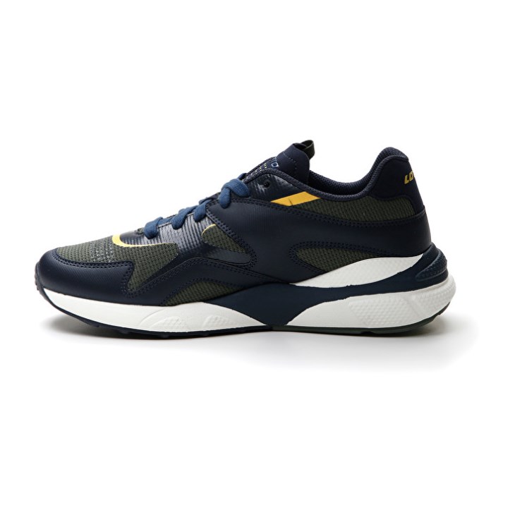 Zapatillas Lotto Sirius '95 AMF Hombre Azules Oscuro Verde Oscuro Doradas | MY482958R3