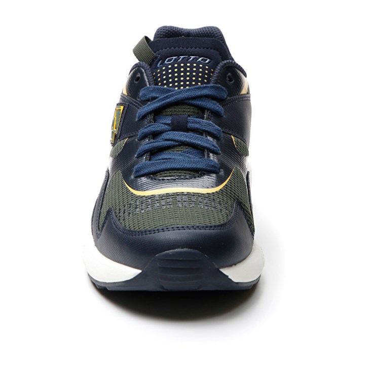 Zapatillas Lotto Sirius '95 AMF Hombre Azules Oscuro Verde Oscuro Doradas | MY482958R3